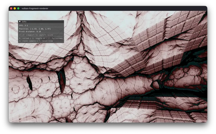 Mandelbox fractal detail rendered in the Vulkan fragment shader viewer